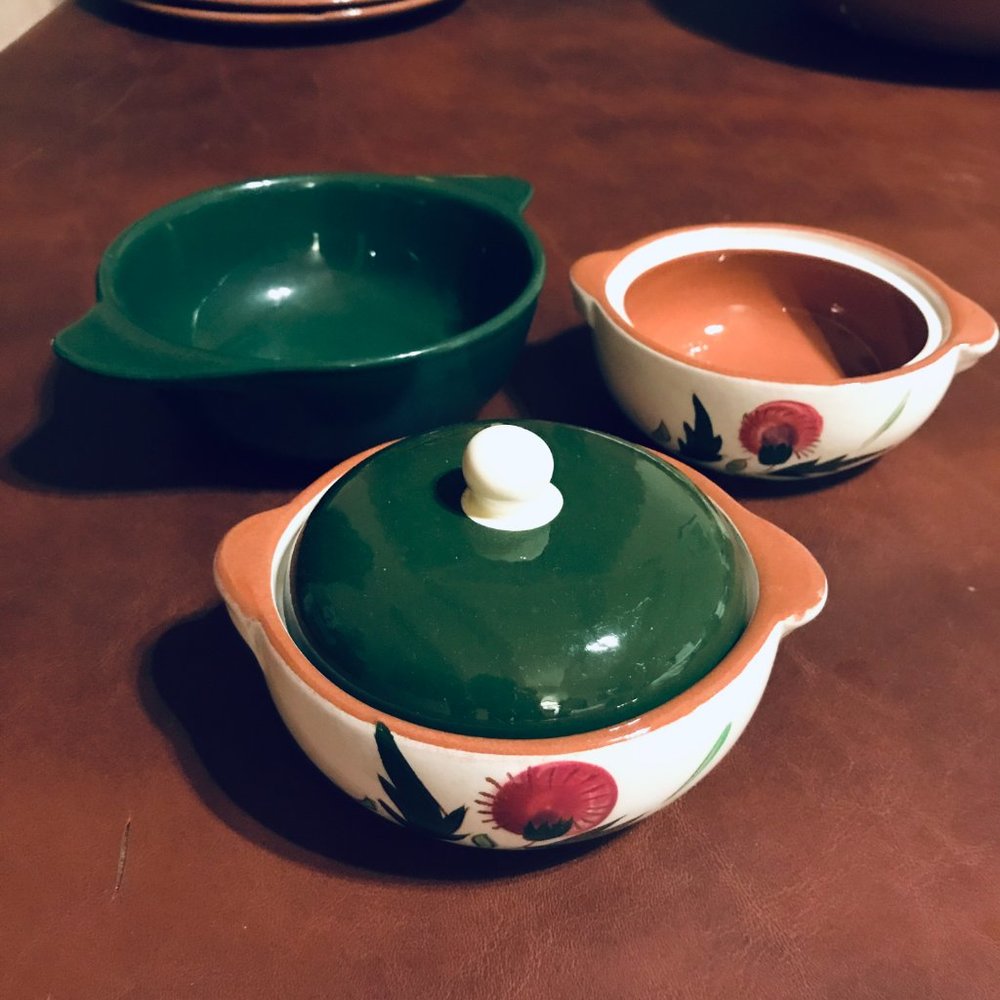 Vintage Stangl Thistle Dinnerware- pink green white floral (19 pieces avail.) - Picture 6 of 14